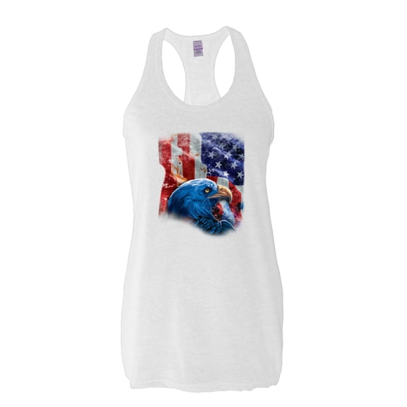 Artix - Women's Racerback Tank Top - American Flag 4th of July