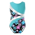 thumbnail image 2 of Aislor Toddler Girls Gymnastics Leotard with Shorts Sparkly Ballet Dance Unitards Activewear Size 6-16 Colorful&Black 6, 2 of 7