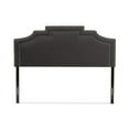 thumbnail image 3 of Baxton Studio Deena Modern and Contemporary Dark Grey Fabric King Size Headboard, 3 of 6