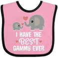 thumbnail image 3 of Inktastic Best Gammy Ever Grandchild Boys or Girls Baby Bib, 3 of 4