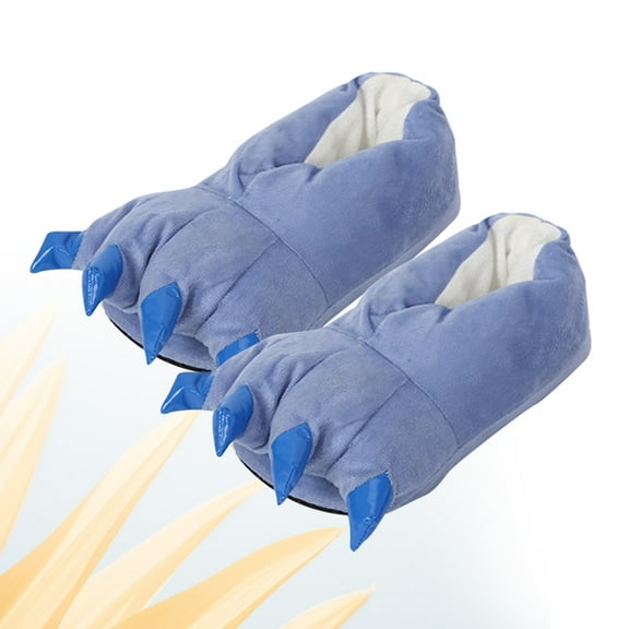 COSMOBETTY 15Pcs Dinosaur Paw Slippers Cozy Claw Slippers Unisex Children Slipper Shoes with Animal Paw Shape