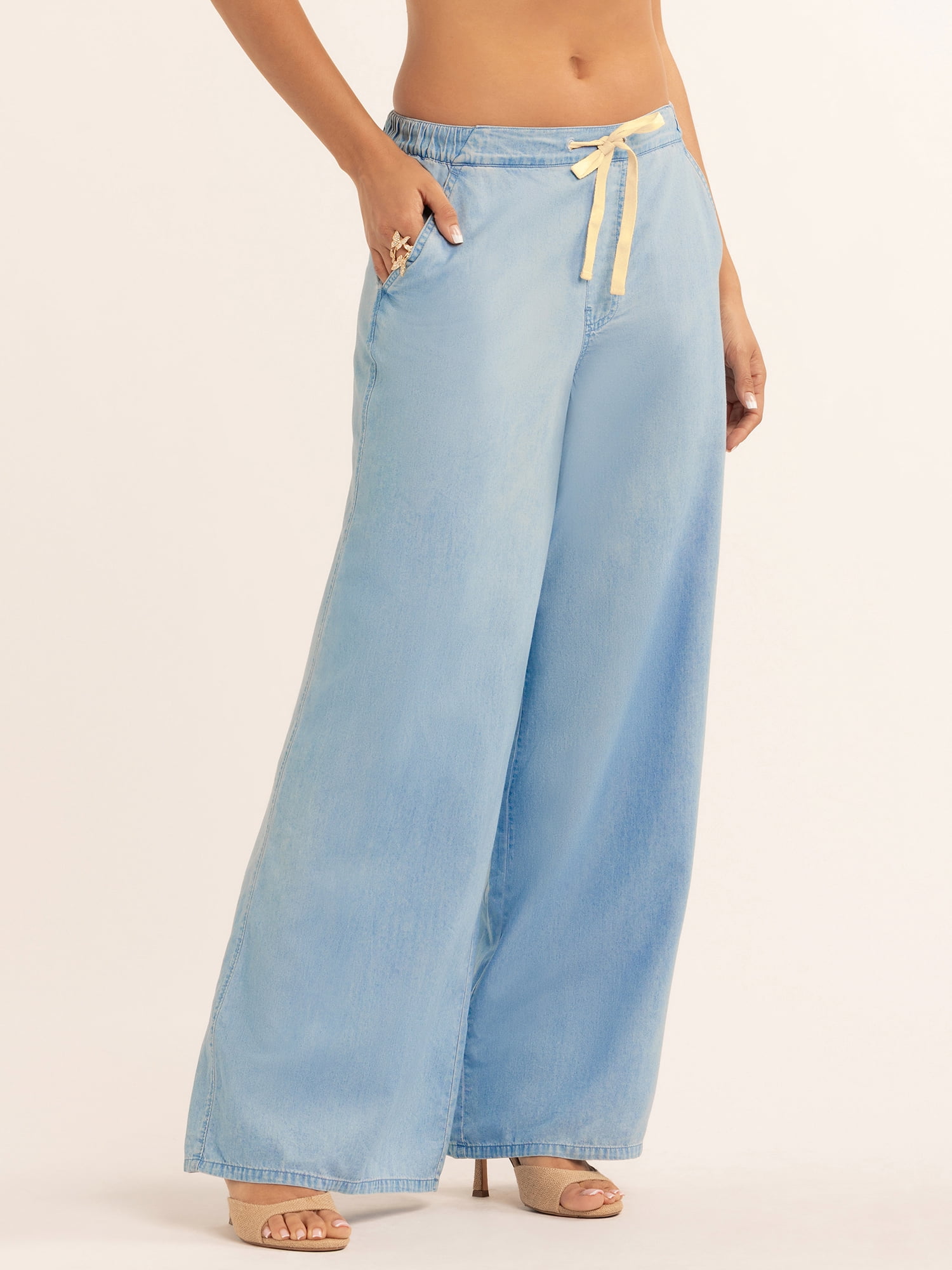 Jessica Simpson Women's Nara Pull On Wide Leg Pant, Sizes XS-XL