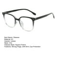 thumbnail image 7 of Blue Light Blocking Glasses Unisex Large Frame Clear View Strong Hinge Transparent with Brim Eye Protection Clear Bluelight Glasses Spectacles Eyewear, 7 of 7