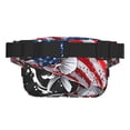 thumbnail image 3 of Zufioo Largemouth Bass Fish in USA Print Square Double Layer Waist Bag, Durable & Stylish Fanny Pack with Zippered Pockets and Adjustable Strap for Outdoor & Daily, 3 of 9