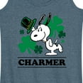 thumbnail image 3 of Peanuts - Snoopy Charmer  - Women's Racerback Tank Top, 3 of 6