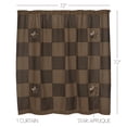 thumbnail image 4 of VHC Brands, Farmhouse Star, Cotton, 72x72, Shower Curtain, Black, 4 of 5