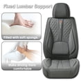 thumbnail image 3 of Fit for Acura Tl 2009, Premium Leather Full Set of 5 Seats Anti-Slip Beautify Interior, Gray Car Seat Covers, Upgrade the Car's Interior, 3 of 9
