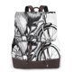 thumbnail image 1 of Disketp Capybara Riding Bicycle Mochila de Cuero para Mujer, Bolso de Espalda Antirrobo con Estilo para Viaje, Trabajo y Uso Diario, 1 of 4