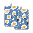 thumbnail image 7 of Yayeee Pot Holders Kitchen Heat Resistant with Pockets 7"x9.8" Cotton Oven Cooking Hot Pads, Cute Fried Eggs, 7 of 7