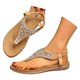 thumbnail image 3 of MKLEKYY Sandalias de Mujer Playa Sandalias de Cuero de Moda de Verano para Mujer, Transpirables, Cómodas, Sin Zapatos 318, 3 of 5