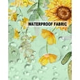 thumbnail image 5 of Pack of 2 Outdoor Pillow Covers, Sunflowers Eucalyptus Butterfly Floral Watercolor Green Waterproof Square Throw Pillowcase Cushion Decorative Pillow Covers for Couch Patio Tent, 20x12 in, 5 of 6