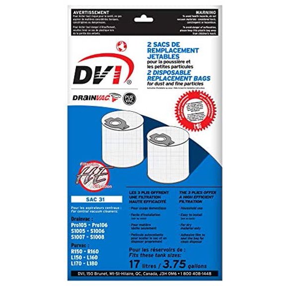 Drainvac SAC-31 Vacuum bags