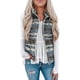 thumbnail image 2 of Sleeveless Fleece Fluffy Vest, Warm Printed Tie Dye Vest Outwear Comfortable Ethnic Lightweight Fashion  For Winter ANGGREK Gris Étnico XL, 2 of 6