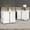 White, variant on VanAcc Nightstand Set of 2 with Drawers & High Gloss UV Finish,Storage End Tables for Bedroom,Grey