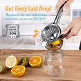 thumbnail image 5 of Upgraded Lemon Squeezer Meidong Super Stainless Steel 304 Manual Press Juicer Ma, 5 of 5
