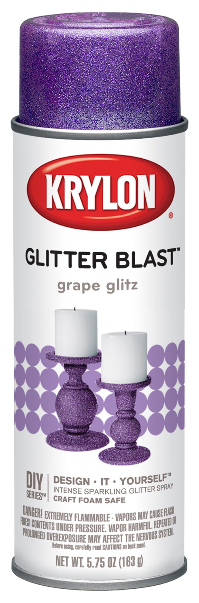 1PKKrylon K03813A00 "Glitter Blast" Spray Paint Grape Glitz 5.75 Ounce