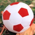 thumbnail image 2 of Aoqi Pelotas De Fútbol De Peluche – Juguete De Peluche Esponjoso Pelota De Fútbol Almohada De Felpa Suave Y Duradera Regalo De Pelota De Fútbol Para Niños Niño Bebé (Rojo – Blanco 17,7 Pulgadas/45 Cm), 2 of 5