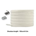 thumbnail image 4 of Qarigey Cordones elásticos, hebilla de presión, banda de goma, cordones para zapatos deportivos Accesorios de calzado Beige Blanco, 4 of 6