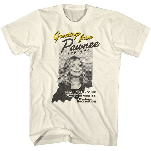 Parks And Recreation Greetings From Natural Adult T-Shirt