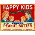thumbnail image 2 of Retrolabel 32x26 Black Ornate Wood Framed with Double Matting Museum Art Print Titled - Happy Kids Bits o Nut Peanut Butter, 2 of 4