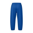 thumbnail image 6 of Women's Lace Trim High Waisted Wide Leg Sweatpants Drawstring Lounge Pants with Pockets Comfy Casual Trousers for Daily Wear, 6 of 10