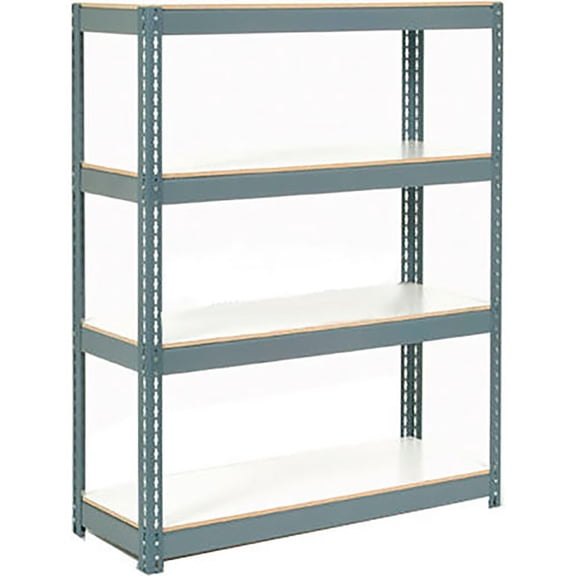 Global Industrial Extra Heavy Duty Shelving 48Wx12Dx84H 6 Shelves 1500 lbs. Cap. Per Shelf GRY