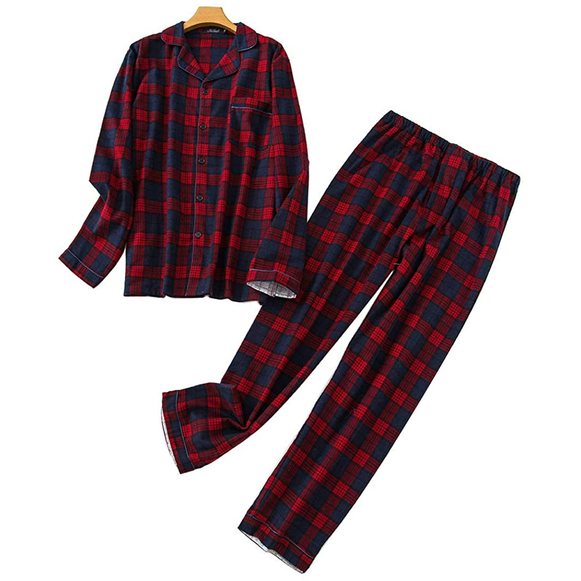 Winter red check flannel Pyjamas 