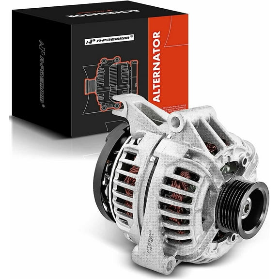 A-Premium Alternator Compatible with Chevrolet Impala 2000-2005, Venture 99-01 & Pontiac Montana 99-01, Trans Sport & Oldsmobile Silhouette, 3.4L 3.8L, 12V 125A CW 6-Groove Pulley, Replace# 10418889