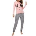 thumbnail image 5 of Purcoar Women's Pajamas Sets for Women Long Sleeve Sleepwear Loungewear Pj Set, 5 of 8