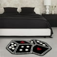 thumbnail image 7 of CASAFUN Game Dice Rugs Bedside Carpet Door Mat for Front Porch Patio,Dirt And Wear Resistants Home Entrance Floor Mat Welcome Mat,Non Slip Modern Home Decor for Hallway Bedroom Bathroom Living Room, 7 of 7
