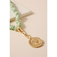 thumbnail image 5 of Stone Beaded Coin Pendant Necklace, 5 of 6