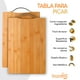 thumbnail image 2 of Bazzeff Tabla para Picar Verduras o Proteinas de Bambú. Tabla para Cortar Alimentos. Cutting Board Bazzeff  Tabla para Picar, 2 of 7