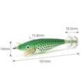 thumbnail image 1 of Anzuelo de calamar, cebo de camarón de madera luminosa de 8 cm con anzuelos, señuelos de pesca verde Sywqhk Para Estrenar, 1 of 8