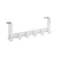 thumbnail image 1 of Door Coat Hook With 6 Aluminium Clothes Hooks For 35-45mm Thick Door Punch-free Door13cm, 1 of 5