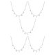 thumbnail image 1 of Guardurnaity Collar de cadena Oro Plata Estrella Estilo simple Borlas Gargantillas universales Día de San Valentín Collares para mujeres Niñas plata 5piezas, 1 of 6