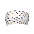 thumbnail image 2 of Kdxio Various Rooster Print Sun Visor Hat Golf Visor Adjustable Velcro Outdoor Sports Cap for Men Women, 2 of 7