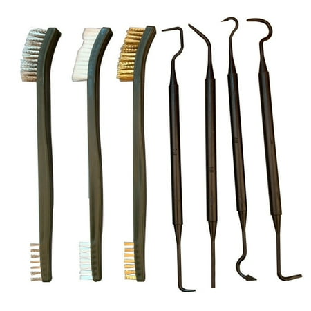 

7pcs Wire Brush Set Steel Brass Nylon Hook Cleaning Polishing Metal Rust Brush