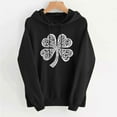 thumbnail image 5 of YanHoo St. Patrick's Day 2026 Womens Hoodies Long Sleeve Sweatshirt Shamrock Clover Printed Loose Fit Lightweight Pullover Tops, 5 of 6