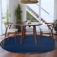 thumbnail image 4 of Round Rugs 6 Ft, Navy Blue Geometric Non Slip Area Rugs for Kitchen Bedroom Entryway, Farmhouse Geo Retro Art Watercolor Washable Carpet Runner Rug Floor Mats for Bedroom Home Decor, 4 of 9