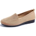 thumbnail image 4 of Pandaie Women's Mesh Flats Shoes Breathable Slip on Casual Knit Walking Loafers Comfortable Ladies Orthopedic Business Office Work Shoes Beige Size 6, 4 of 5
