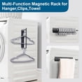 thumbnail image 2 of Clothes Hanger Organizer for Adults and Kids - Universal Hanger Storage Rack in Black, 2 of 5