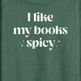 thumbnail image 3 of Instant Message - I Like My Books Spicy - Women's Lightweight French Terry Long Sleeve Shirt, 3 of 6