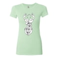thumbnail image 2 of Deer Rose Animal Lover Womens Slim Fit Junior Tee, Mint, Large, 2 of 3