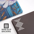 thumbnail image 4 of Spring Floral Kitchen Rugs Sets of 2, Blue Flowers kitchen Rug Non Slip Washable, Memory Foam Kitchen Floor Mat Waterproof, 4 of 6