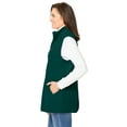 thumbnail image 2 of Woman Within Plus Size Zip-Front Microfleece Vest Long Fleece Vest, 2 of 5