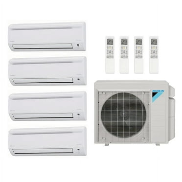 Daikin 48,000 Btu 17.7 SEER2 R-32 4-Zone Ductless Mini Split System-9K-9K-15K-15
