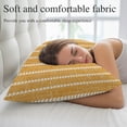 thumbnail image 2 of Minimalist Lines Queen Size Pillow Cover,Pillowcase Protectors with Zipper,Breathable Decorative Throw Pillow Case Cover,Retro Rustic Simple Stripes Texture Orange Pillow Shams for Couch 20x30Inch, 2 of 7