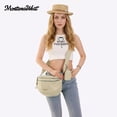 thumbnail image 5 of Montana West Crossbody Bag for Women Large Double Zipper Bum Bag with Adjustable Wide Strap, Khaki, 5 of 8