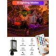 thumbnail image 3 of Control remoto String Lights BHCLIGHT de 20 m, 200 LED RGB, resistente al agua, 3 of 7