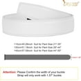 thumbnail image 6 of Men's Leather Ratchet Belt Strap without Buckle, Replacement Leather Belt Strap 35mm/1.38", Fit 40mm/1.57” buckle, 6 of 9